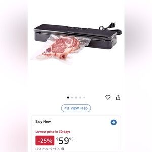 Anova Culinary Precision Vacuum Sealer, Includes 10 Precut Bags.